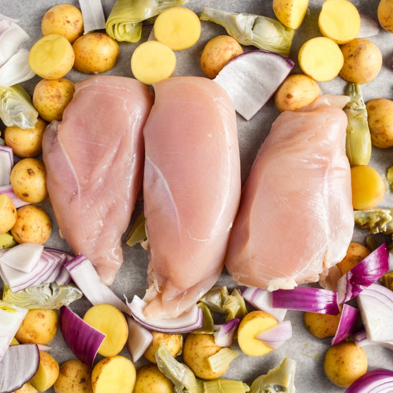 Sheet Pan Greek Chicken Process Photo 1
