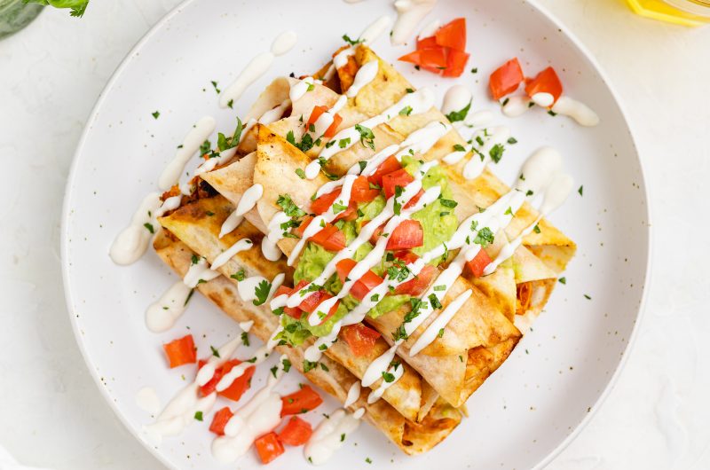 Three-Ingredient Chicken Taquitos (Gluten-Free, Dairy-Free)