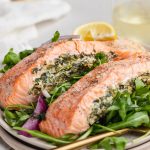 Spinach Stuffed Salmon