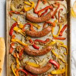 Italian Sheet Pan Sausage Pepper and Onions