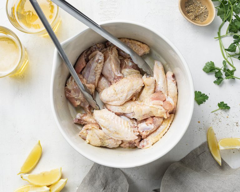 lemon pepper chicken wings step 1
