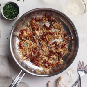 sun dried tomato skillet salmon recipe step 3