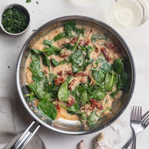 sun dried tomato skillet salmon recipe step 4