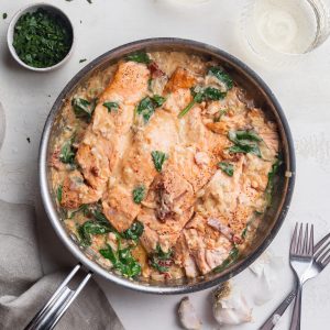 sun dried tomato skillet salmon recipe step 5