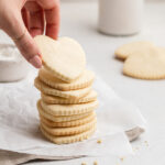 stack of gluten-free sugar cookies