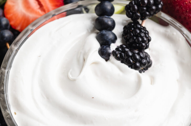 Marshmallow Fruit Dip (just 4 ingredients!)