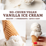 No-Churn Vegan Vanilla Ice Cream pin