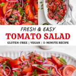 Simple Tomato Salad pin