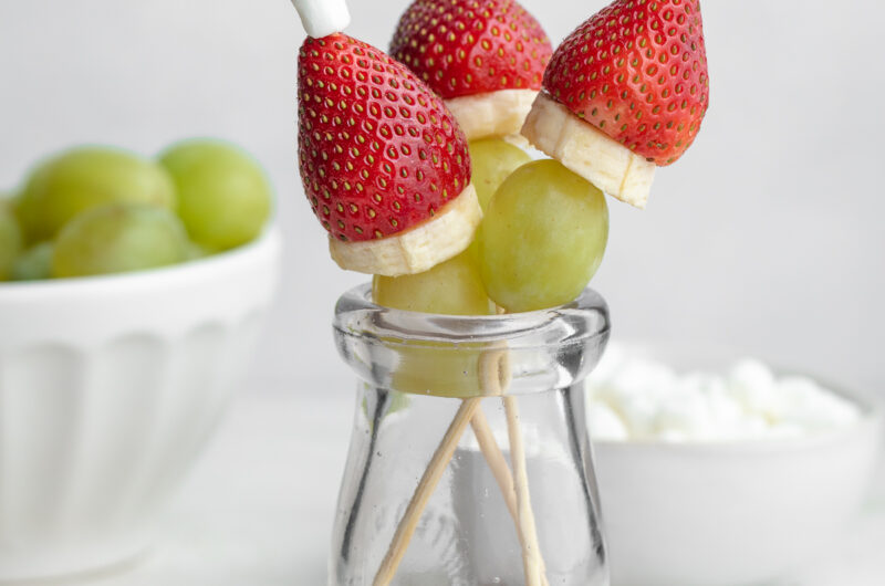 Grinch Fruit Kabobs