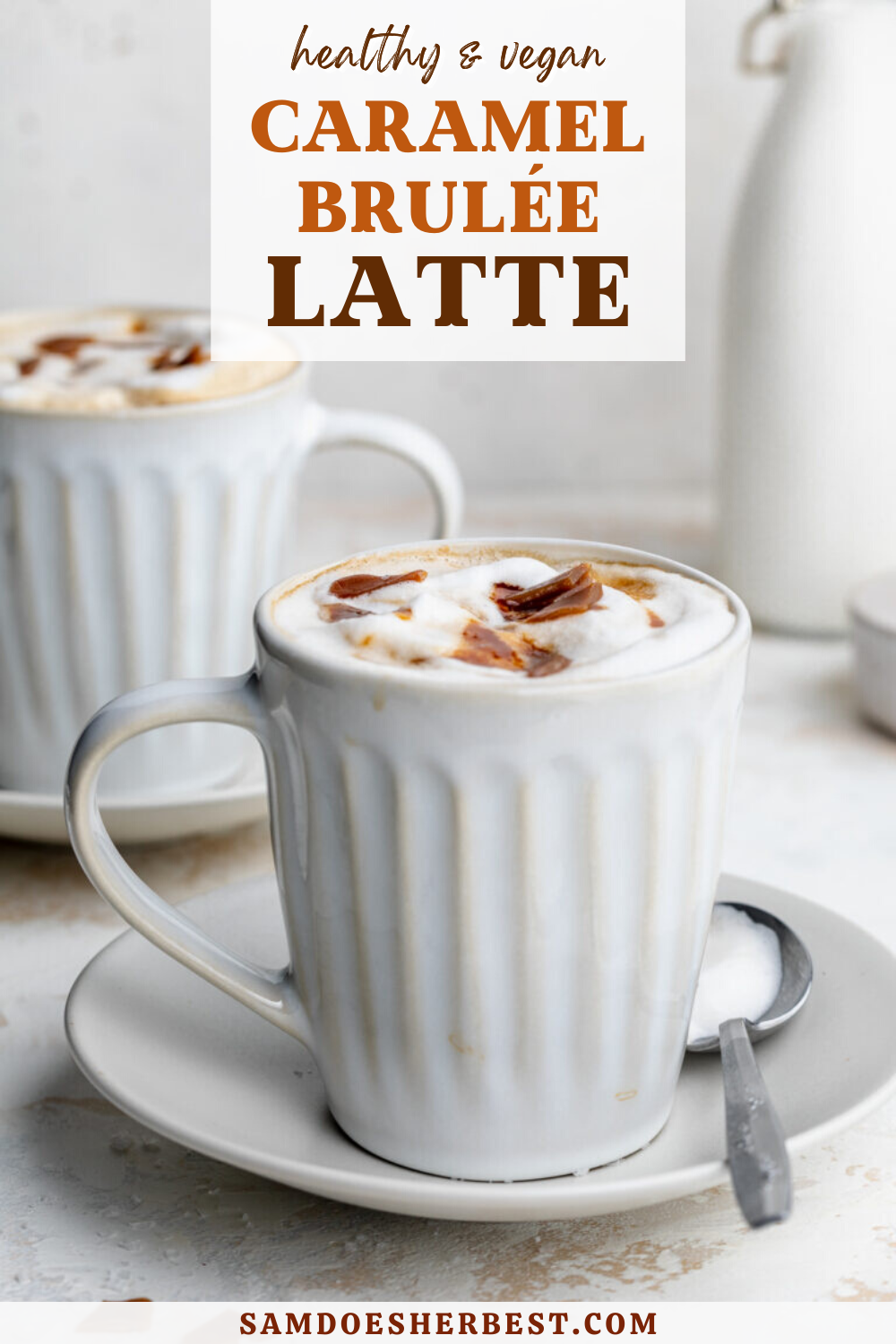 Healthy (& vegan!) Caramel Brulée Latte