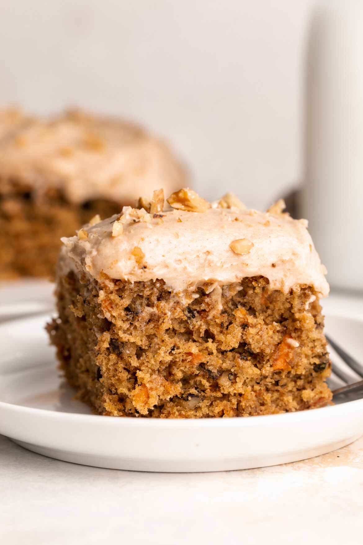 The BEST Gluten-Free Carrot Cake with Cinnamon Cream Cheese Frosting