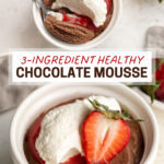 3-Ingredient Healthy Chocolate Mousse pin