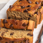 protein banana bread slices