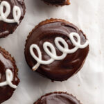 overhead image of protein hostess cupcakes.