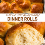 Soft and Fluffy Gluten-Free Dinner Rolls (with a dairy-free option!) pin