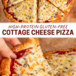 3-Ingredient Cottage Cheese Pizza Crust pin