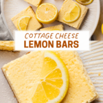 Healthy Cottage Cheese Lemon Bars pin