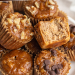 4-Ingredient Mini Banana Muffins pin