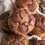 One-Bowl Double Chocolate Protein Muffins