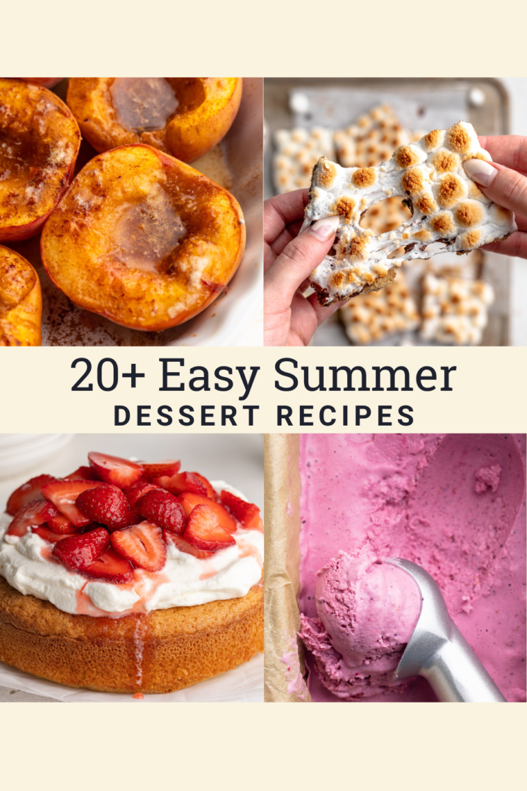 20+ Easy Summer Dessert Recipes (healthy, gluten-free!)